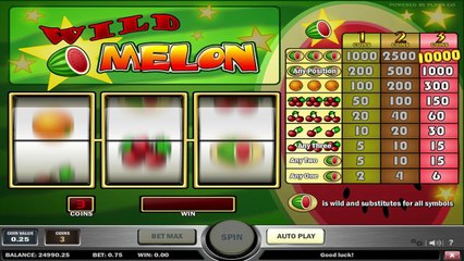 Wild Melon ilmainen kasino kolikkopeli Play n Go Video Esikatselu