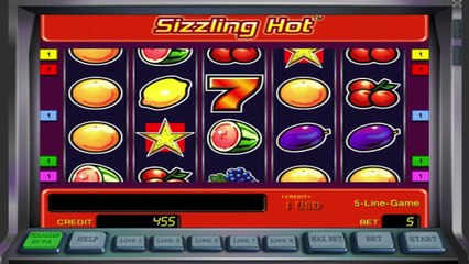Sizzling Hot ilmainen kasino kolikkopeli Novomatic Video Esikatselu