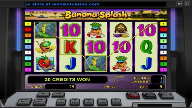 Banana Splash ilmainen kasino kolikkopeli Novomatic Video Esikatselu