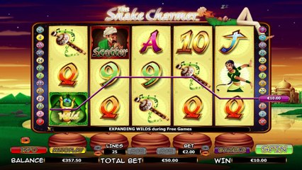 The Snake Charmer ilmainen kasino kolikkopeli NextGen Gaming Video Esikatselu