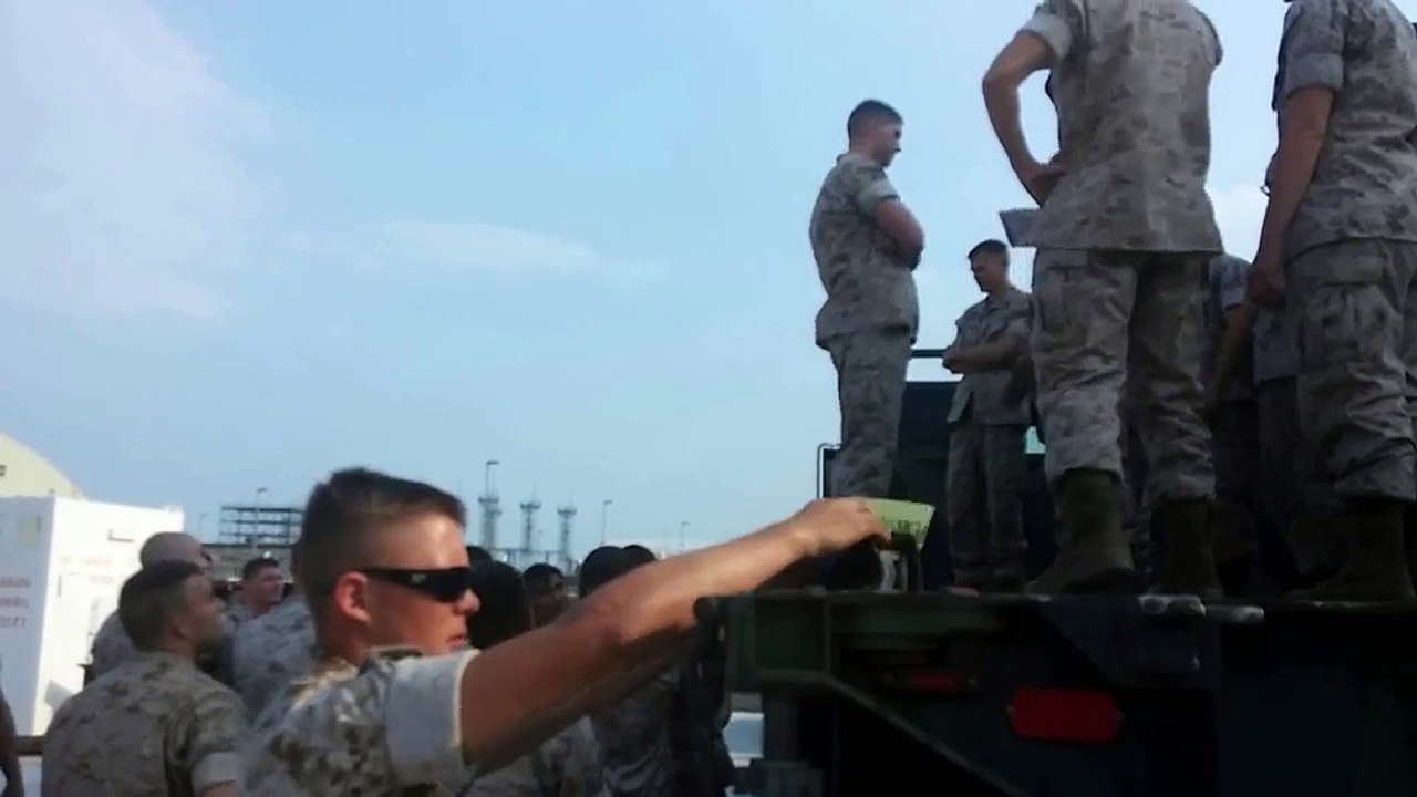 This Marine’s Trust Fall Fail Kind Of Defeats The Point Of A Trust Fall