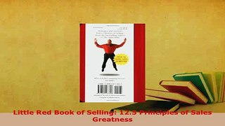 Download  Little Red Book of Selling 125 Principles of Sales Greatness Free Books