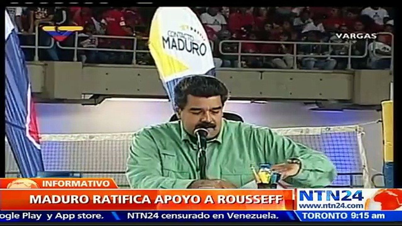 Nicolás Maduro reitera su apoyo hacia Dilma Rousseff y denuncia un “golpe de Estado” en Brasil