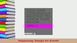 PDF  Happening Design for Events  EBook