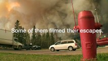 Canada fires : Amateur footage shows resident's terror