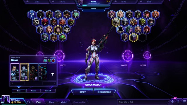 ♥ Heroes of the Storm (Gameplay) - Nova, Decoy Build (HoTs Quick Match)