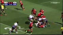 Akihito Yamada joue à saute-mouton en plein match de Super Rugby