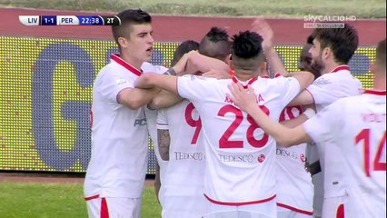 Alexis Zapata Goal HD - Livorno 1-1 Perugia - 07-05-2016