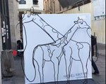 L'Art : Éléphant girafes par Matthieu Robert-Ortis