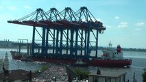 MS Zhen Hua 26 bringt vier Container-Kräne nach Hamburg
