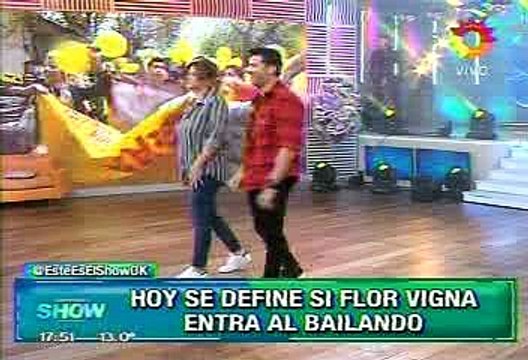 Paula en Este es el Show 5 (Flor Vigna baila con Pedro) - 06 de Mayo