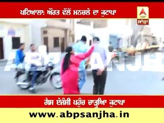 Patiala: Woman beats a man for his vulgar words