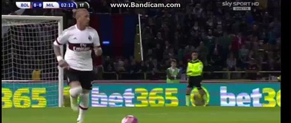 Red Card - Amadou Diawara  - Bologna vs AC Milan 07-05-2016
