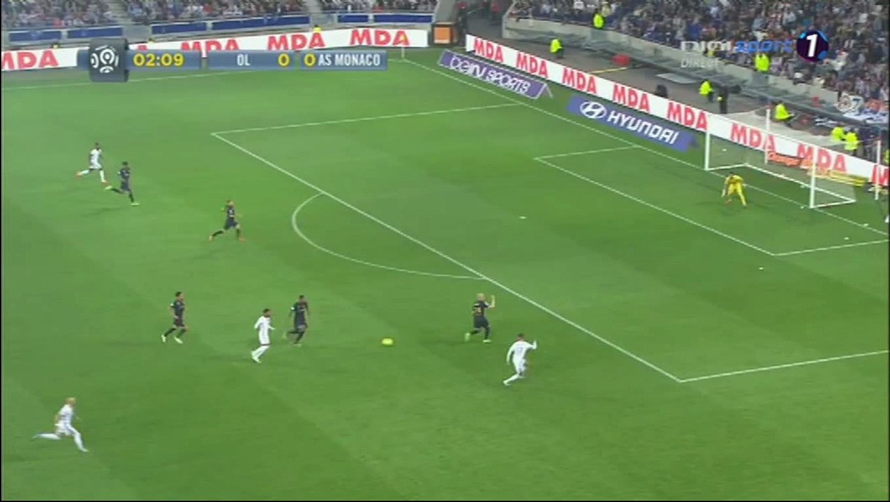 Rachid Ghezzal Goal - Lyon 1-0 AS Monaco - 07.05.2016 HD