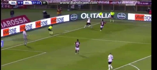 Carlos Bacca Goal Bologna 0-1 Milan Serie A