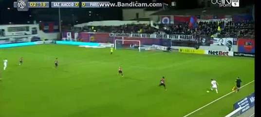 Cavani Fantastic GOAAAL - Gazelec Ajaccio 0-1 Paris Saint Germain 07-05-2016