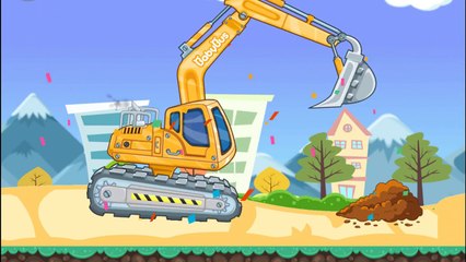 Мультфильм про строительные машины для детей - Экскаватор Cartoon about Сars