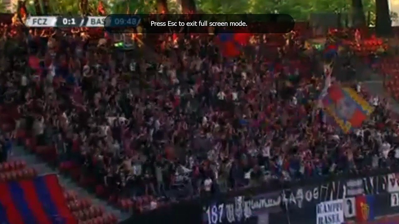 Matias Delgado Amazing Goal - FC Zurich vs FC Basel - Swiss Super League 07-05-2016 HD