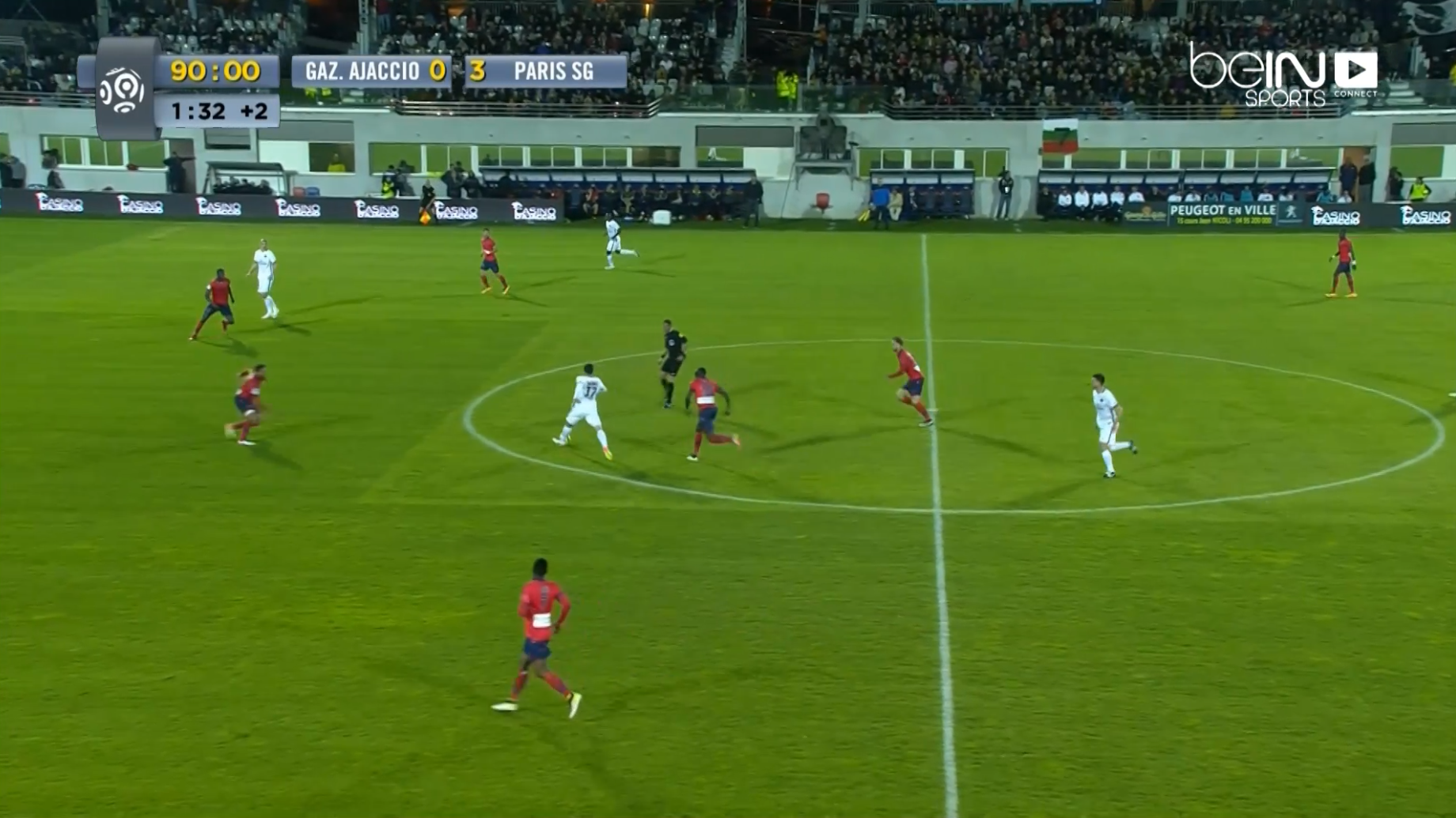 Ligue 1: Ajaccio 0 - 4 PSG