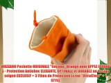 MUZZANO Pochette ORIGINALE Cocoon Orange pour APPLE IPHONE 5 - Protection Antichoc ELEGANTE