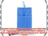 MUZZANO Pochette ORIGINALE Cocoon Bleu pour NOKIA LUMIA 520 - Protection Antichoc ELEGANTE