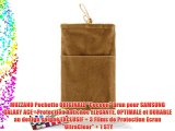 MUZZANO Pochette ORIGINALE Cocoon Brun pour SAMSUNG GALAXY ACE - Protection Antichoc ELEGANTE