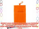 MUZZANO Pochette ORIGINALE Cocoon Orange pour BLACKBERRY Q10 - Protection Antichoc ELEGANTE