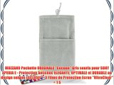 MUZZANO Pochette ORIGINALE Cocoon Gris souris pour SONY XPERIA E - Protection Antichoc ELEGANTE