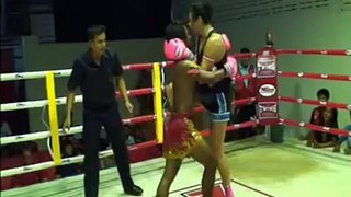 Male Vs Female Thai Boxing @ Phuket Thailand may 2008