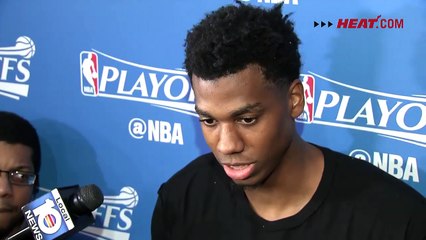 Hassan Whiteside Interview at Practice Miami Heat vs Toronto Raptors 2016 NBA Playoffs