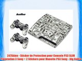 247Skins - Sticker de Protection pour Console PS3 SLIM Playstation 3 Sony   2 Stickers pour