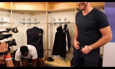 TYSON FURY VISITS DEREK CHISORA LOCKER ROOM MOMENTS BEFORE PULEV FIGHT!
