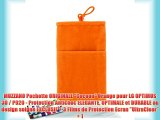 MUZZANO Pochette ORIGINALE Cocoon Orange pour LG OPTIMUS 3D / P920 - Protection Antichoc ELEGANTE