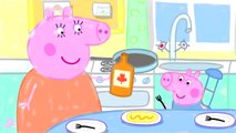 Peppa Pig Mummy Feeding George Pancakes With Maple Syrup Coloring Pages 30 min