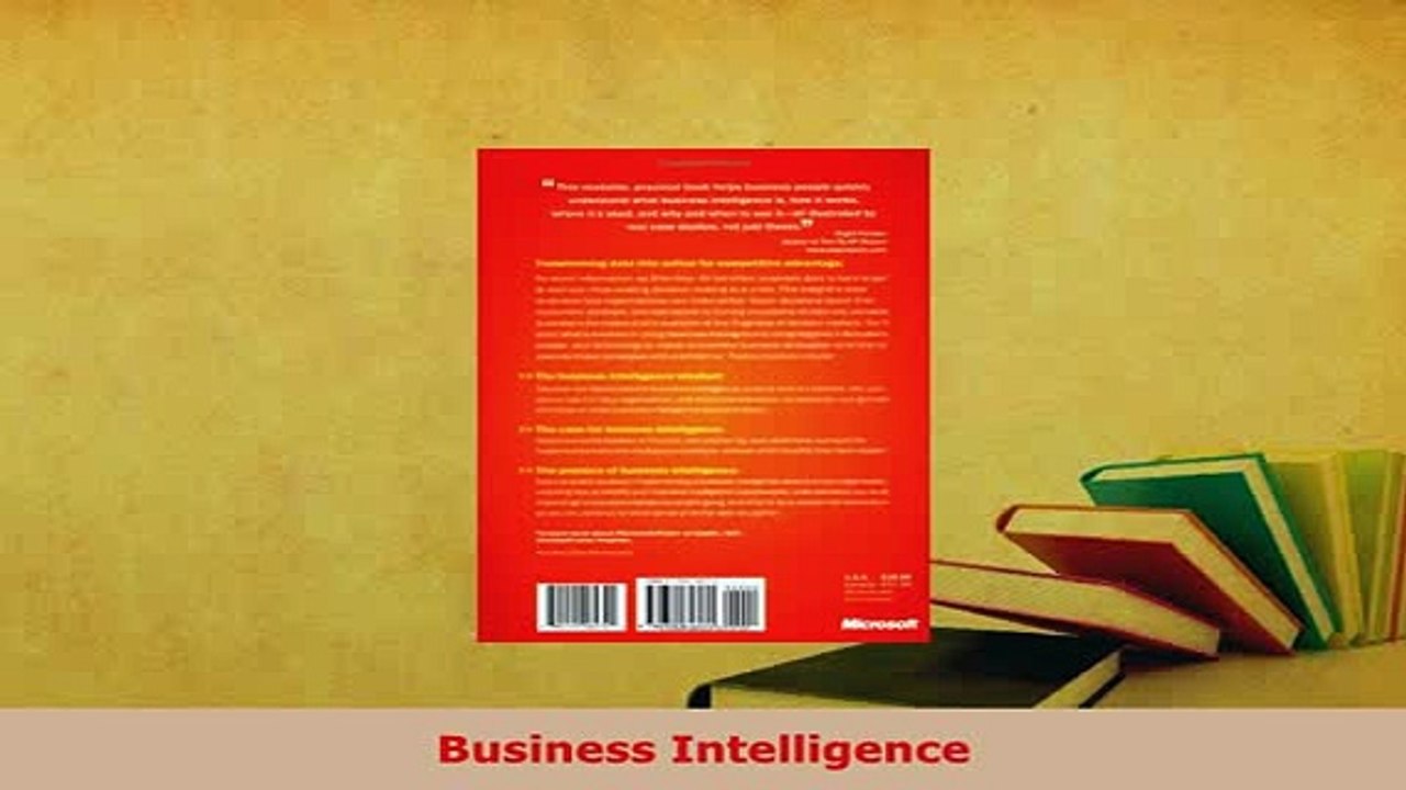 PDF  Business Intelligence Free Books
