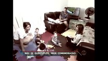 SBT Brasil mostra a rotina de uma mãe de quíntuplos