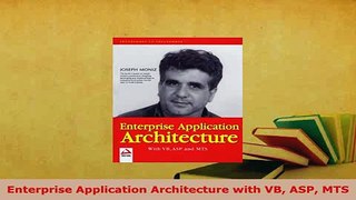 PDF  Enterprise Application Architecture with VB ASP MTS Download Full Ebook