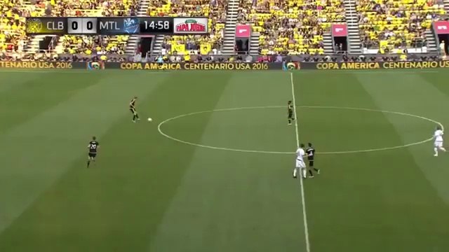 GOAL: Kei Kamara - Columbus Crew SC 1-0 Montreal Impact -7-5-2016 MLS