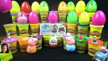 20 Surprise eggs play doh Kinder DISNEY FROZEN my little pony PEPPA PIG Minions Mickey mouse Pi TV