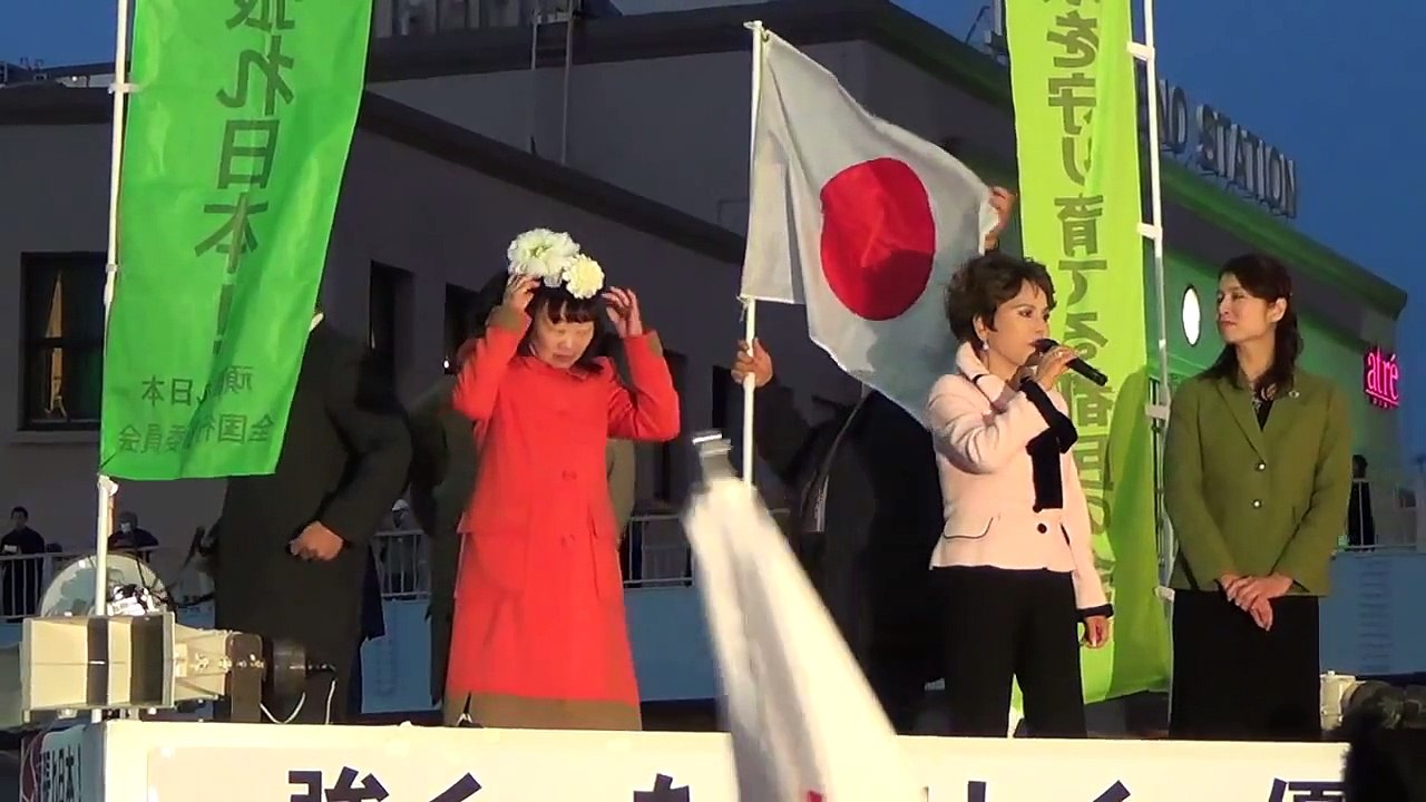 【HD】中韓・マスコミに怒！デヴィ夫人の田母神としお氏応援演説が凄すぎる！14.1.12上野駅前②