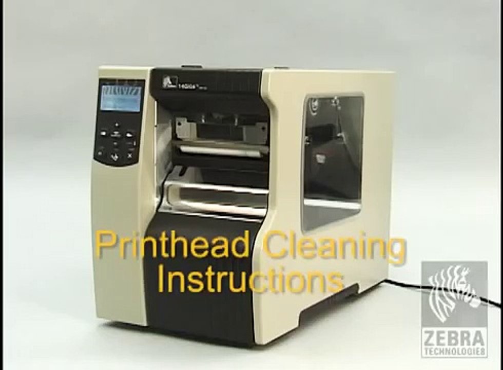 Zebra Xi Series How to Clean Printhead