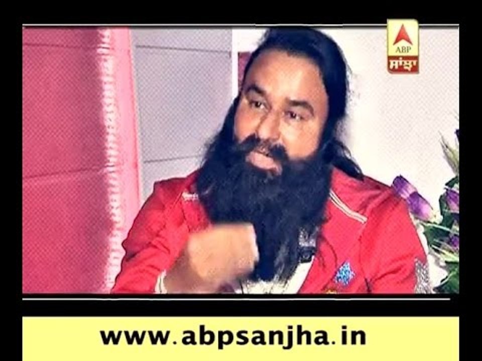 Dera Sacha Sauda Chief Gurmeet Ram Rahim on ABP...