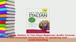 Download  Get Talking Italian in Ten Days Beginner Audio Course The essential introduction to Ebook Online