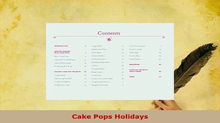 PDF  Cake Pops Holidays Read Online