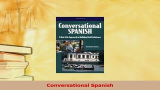 PDF  Conversational Spanish  Read Online