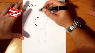 How to Draw FINN The Human EASY from Adventure Time, and color for kids | SPEED DRAWING