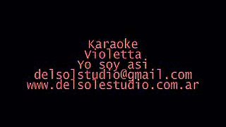 Violetta Karaoke yo soy asi