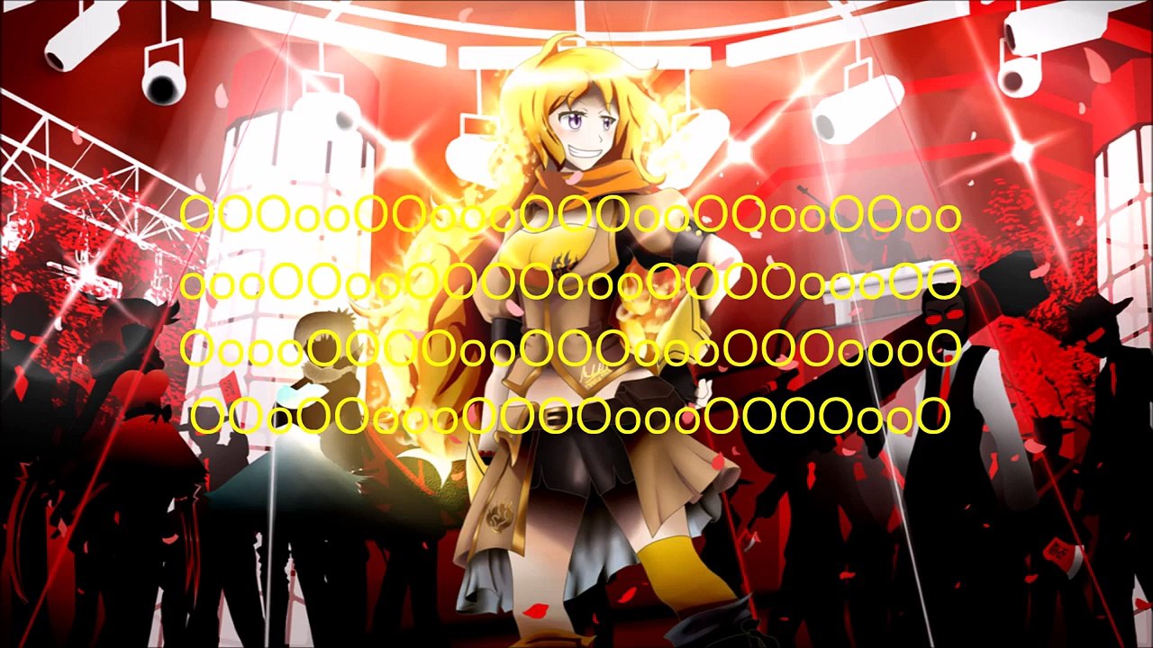 RWBY Yangs Theme I Burn Lyric Video  Monty Oum Farewell