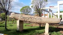 Erzurum-10 Bin Yıllık Anıt Taşa Yazılan Sloganı Makine ile Kazıdılar