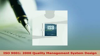 Download  ISO 9001 2000 Quality Management System Design  EBook
